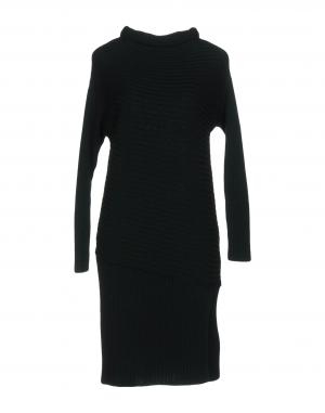 Короткое платье  - Черный,Коричневый,Зеленый цвет