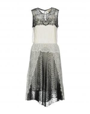 Платье до колена  - Белый цвет