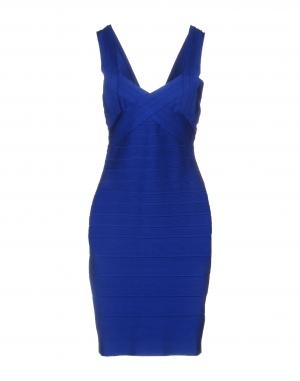 Короткое платье  - Оранжевый,Синий цвет