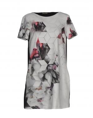 Короткое платье  - Серый цвет