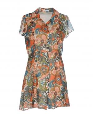 Короткое платье  - Оранжевый цвет