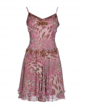 Короткое платье  - Фиолетовый цвет