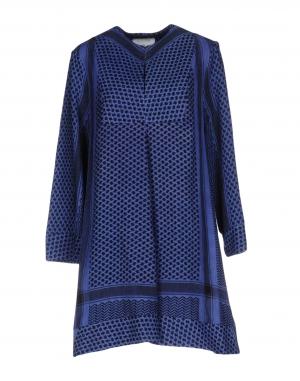 Короткое платье  - Голубой,Фиолетовый цвет