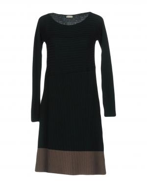 Короткое платье  - Черный,Синий,Коричневый,Зеленый цвет