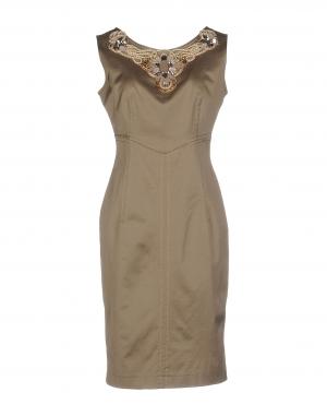 Короткое платье  - Зеленый цвет