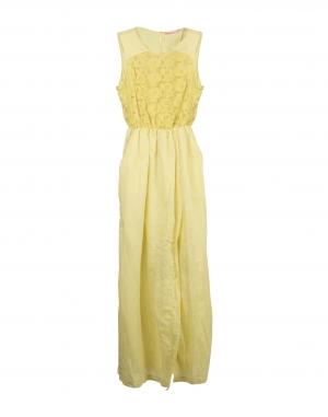 Длинное платье  - Желтый цвет