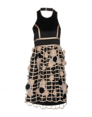 Платье до колена  - Черный цвет