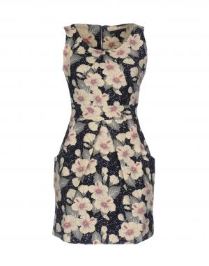 Короткое платье  - Синий цвет