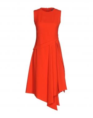 Короткое платье  - Оранжевый цвет