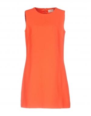 Короткое платье  - Оранжевый цвет