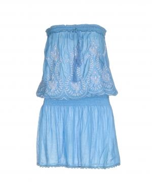 Короткое платье  - Голубой цвет