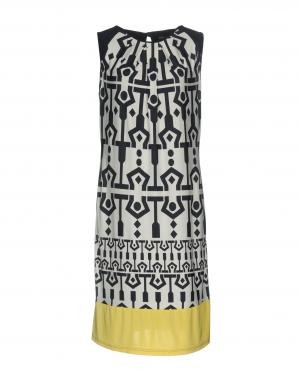 Платье до колена  - Синий цвет