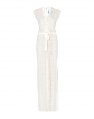 Длинное платье  - Белый,Желтый цвет