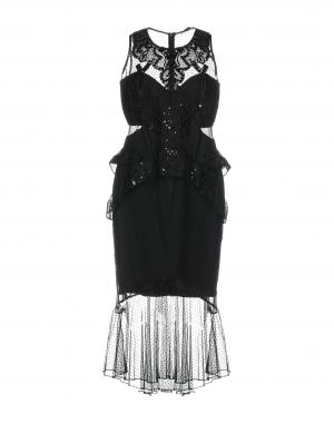 Платье до колена  - Черный цвет