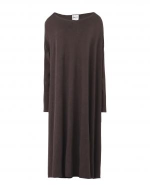Платье до колена  - Коричневый цвет