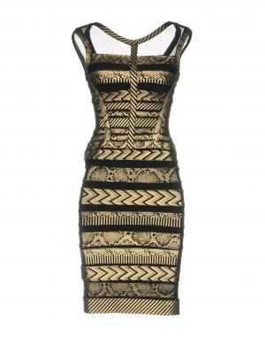 Короткое платье  - Желтый цвет