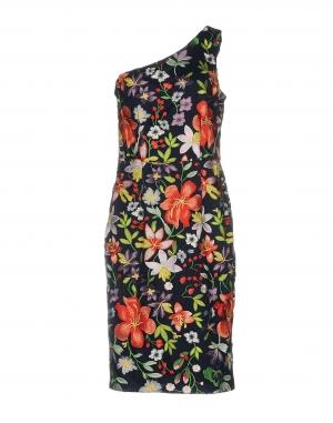 Платье до колена  - Синий цвет