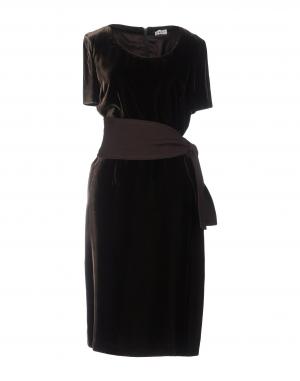 Платье до колена  - Коричневый цвет