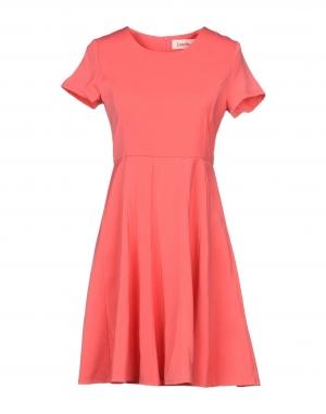 Короткое платье  - Красный,Синий,Оранжевый цвет