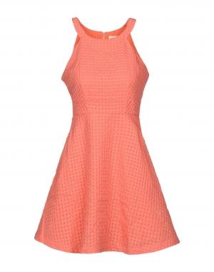 Короткое платье  - Оранжевый цвет