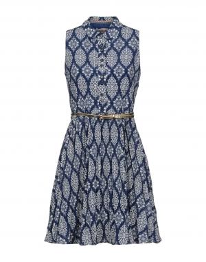 Короткое платье  - Синий цвет