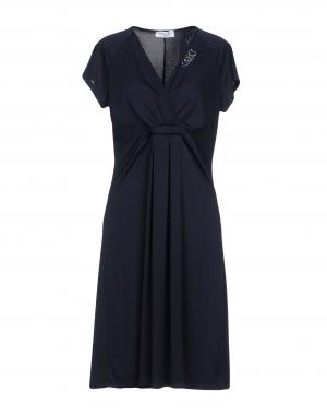 Платье до колена  - Синий цвет