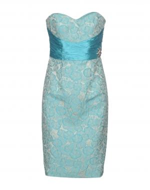 Короткое платье  - Голубой цвет