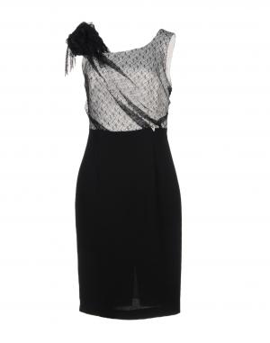 Короткое платье  - Голубой,Белый цвет