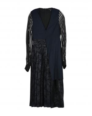 Платье до колена  - Синий цвет