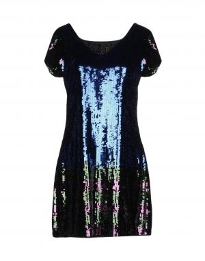 Короткое платье  - Синий цвет