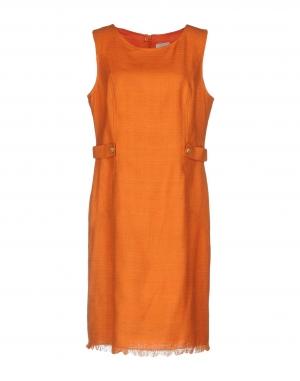 Короткое платье  - Оранжевый цвет