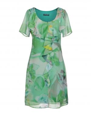 Короткое платье  - Зеленый цвет