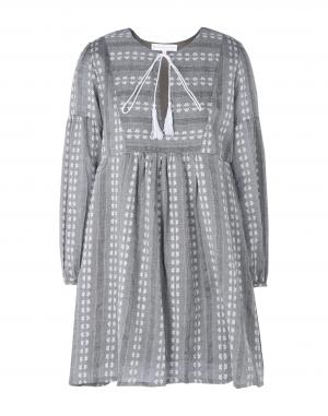 Короткое платье  - Серый цвет