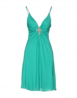 Платье до колена  - Зеленый цвет