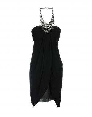 Платье до колена  - Черный цвет