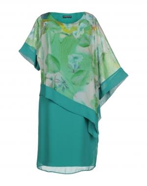 Платье до колена  - Зеленый цвет