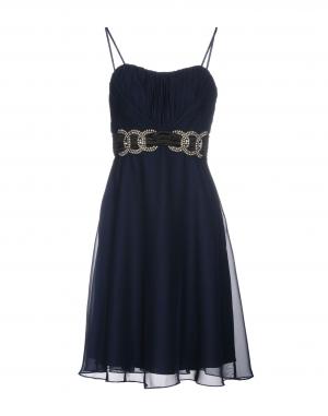 Платье до колена  - Синий цвет