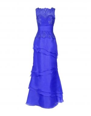 Длинное платье  - Красный,Синий цвет