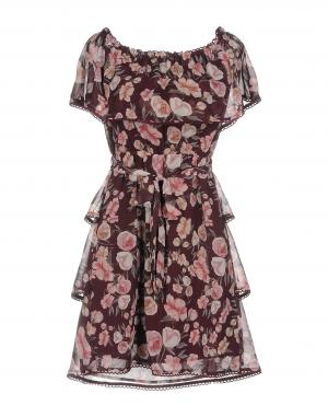 Короткое платье  - Фиолетовый цвет