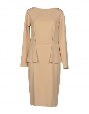 Платье до колена  - Желтый,Оранжевый,Черный цвет