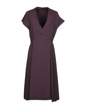 Платье до колена  - Фиолетовый,Черный цвет