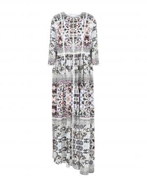 Длинное платье  - Зеленый цвет