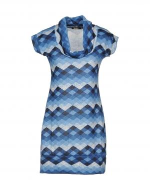 Короткое платье  - Синий цвет