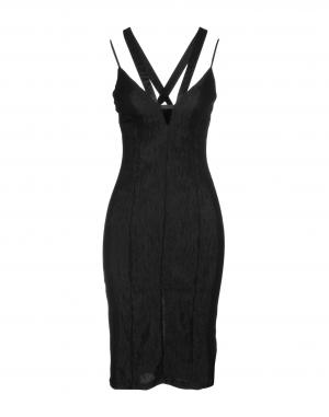 Платье до колена  - Черный цвет