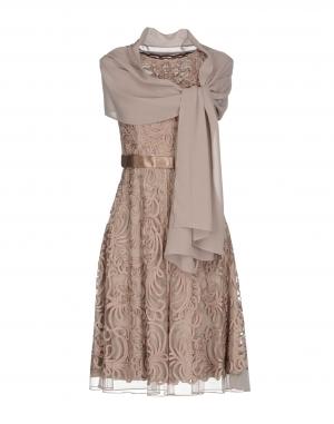 Платье до колена  - Коричневый цвет