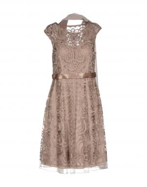 Платье до колена  - Серый цвет