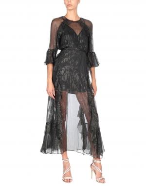 Длинное платье  - Черный цвет