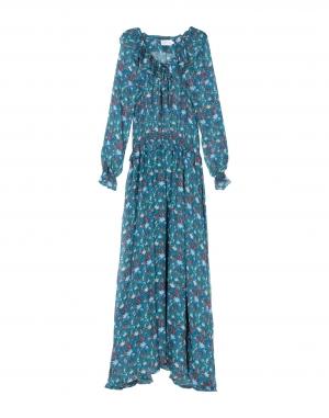 Длинное платье  - Зеленый цвет