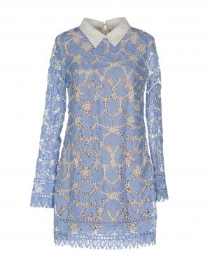 Короткое платье  - Голубой цвет