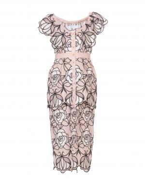 Платье до колена  - Бежевый цвет